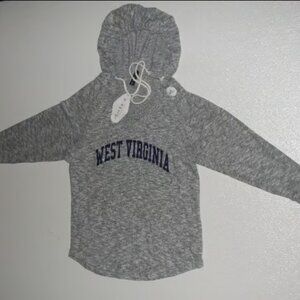 Women's Gray West Virginia Hoodie NCAA large